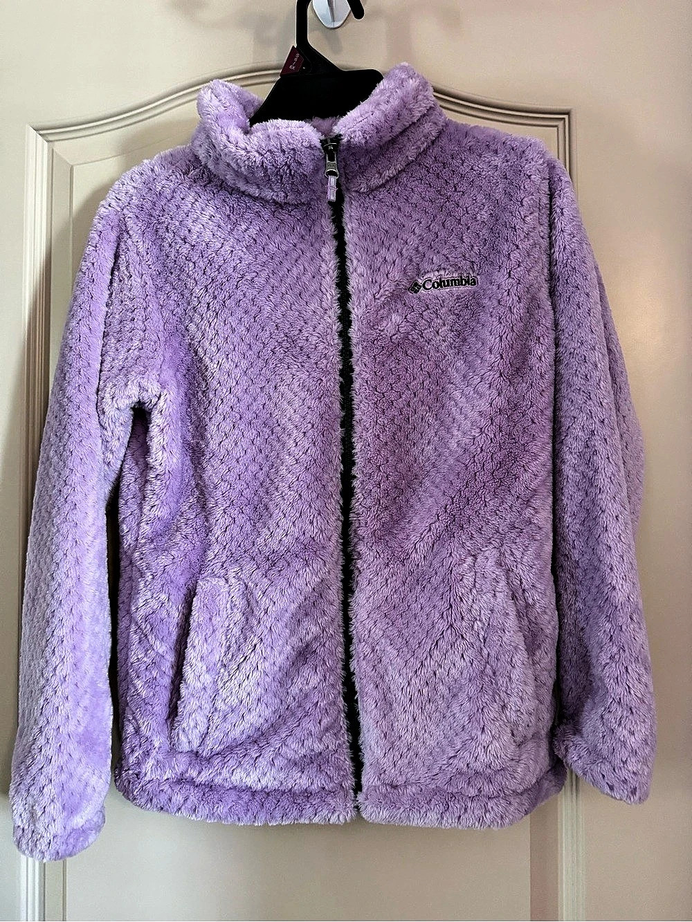 NWOT Columbia Fire Side Sherpa Full-Zip Jacket Purple Medium